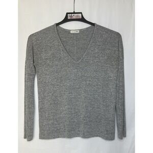 Rag &‎ Bone /JEAN Women's Size S/P Heather Grey V-Neck Loose Fit Knit Sweater